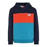 Sweatshirt mit Kapuze. Legostein Gummidruck auf der Kapuze.
