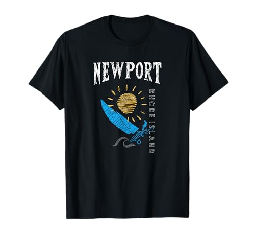 Newport Rhode Island Souvenir, RI Velero Camiseta