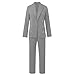 Women's 2 Piece Suit Set Double Breasted Lapel Blazer Jacket and Dressy Pants Suit Business Outfits for Work Office Gray