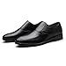 Black Male Business Casual Shoes with Soft Sole Leather for Formal Events and Daily Activities Comfortable Footwear