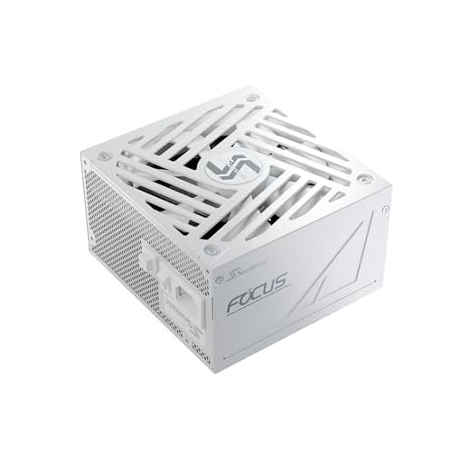 Seasonic Focus GX-1000 White ATX3, 1000W 80+ Gold Full-Modular, Fan Control in Fanless, Silent, Cooling Mode, 40/50 Series, 10 Year Warranty, Power Supply for Gaming, SRP-FGX102-A5A32SF.