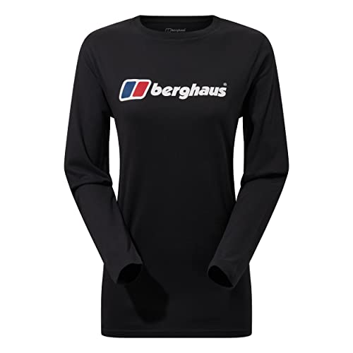 Berghaus Women's Boyfriend Big Classic Logo Short Sleeve Tee T-Shirt | Modern Fit T-Shirt (Pack of 1) White