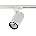 Nora Lighting NTE-85533F940W 38 watts 40K Jason Cylinder Flood Beam Spread LED Track Head, White - 2800 Lumen