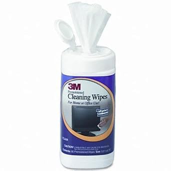 3M CL610 Electronic Equipment Cleaning Wipes, 5-1/2-Inch x6-3/4-Inch, 80 Count