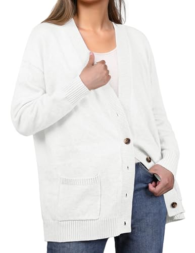 Image of GRECERELLE Women's 2025 Fall Cardigan Sweaters Oversized Open Front Button Knit Outwear Coats with Pockets
