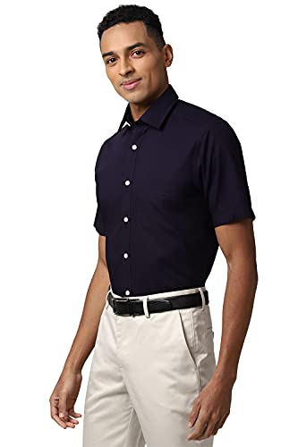 Image of Peter England Men's Cotton Solid Regular Fit Shirt