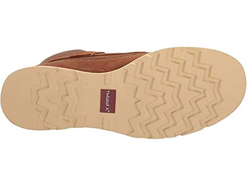 Twisted X Men's 4" Wedge Sole Boot, Oiled Saddle, 10.5(M) #TOP4