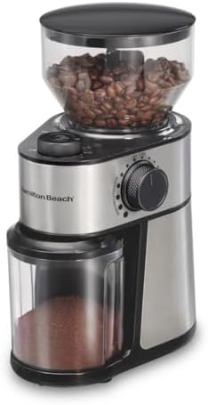 Electric Burr Coffee Grinder with Large 16oz Hopper &