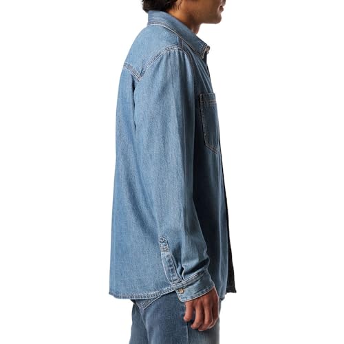 Levi Strauss Signature Gold Men's Perfect Denim Shirt, (New) Heritage Haze, Large - image 4