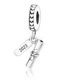 Graduation New Year Silver Charms Beads Pendants for Pandora Bracelets & Necklaces (2023 Graduation