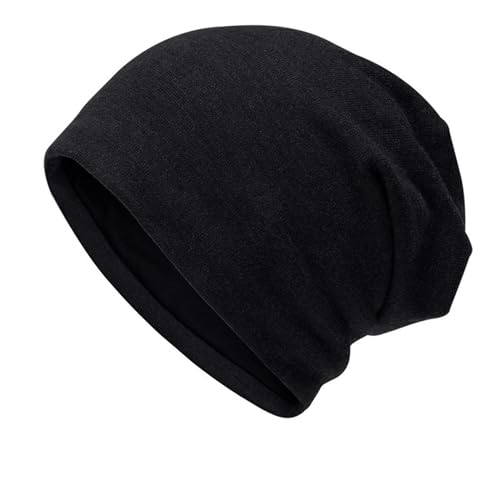 Bonnet femme pour l'hiver chapeau de pull en tricot de couleur unie doux