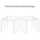 Boxalls 2 Set Acryl Display Risers, Klare Produktstände für Sammlungen, Schmuck Display Riser Regal Showcase für Cupcake Candy Dessert Tischdekorationen