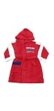 ✔️100% algodón rizado Kronos Albornoz de baño de playa y piscina para niño y niña, de rizo 100% algodón, varios modelos para niño y niña Sonrisero 51 Rojo 5-6 Años