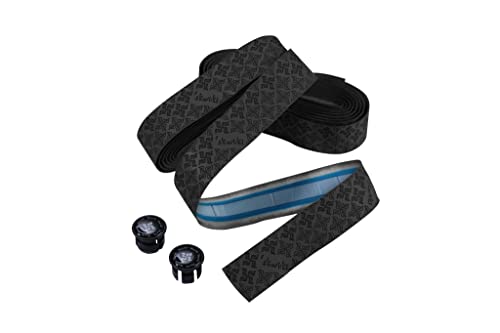 Skwi: Ki Skwiki Road Bike Handle Bar Tape, Adherent Pu Leather, Gripy, High Rebound, Breatheable, Multi-Layer Structure (Black) #TOP3