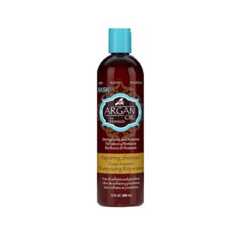 Hask Shampoo Argan Oil Repairing 12 Ounce (354ml) (6 Pack)