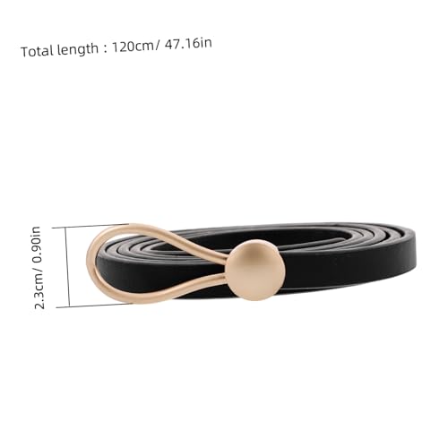 Adjustable PU Knot Belt Versatile Thin Waist Belt for Dresses and Jeans Stylish Accessory Occasion Easy to Match with Skirts and Pants2