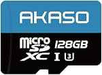 AKASO 64GB microSDXC U3 Memory Card - Up to 100MB/s, UHS-I C10, U3, Full HD, 4K UHD, MicroSD Card