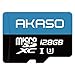 Produktbild AKASO 128GB U3 MicroSDXC Speicherkarte Kompatibel mit Action Cam, Smartphone, Tablet, Dashcam und Überwachung Kamera