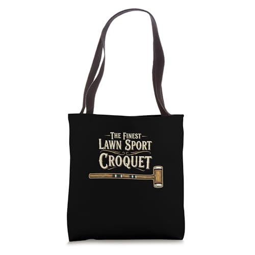 The Finest Lawn Sport Croquet Classic Mallet Tote Bag