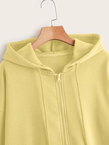 Image of TAGAS Women's Solid Zipper Hooded Sweatshirt|Zip Up (Hoodie) for Womens|