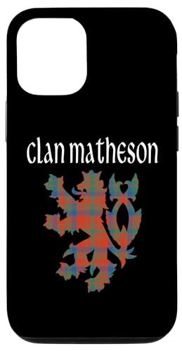 Image of iPhone 12 /12 Pro Clan Matheson Tartan Scottish Family Name Scotland Pride Case