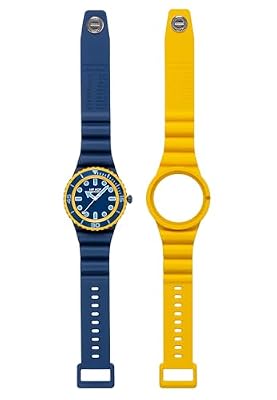 HIP HOP, Collezione Master, Orologio Uomo con 2 Cinturini in Silicone Intercambiabili, Resistente all’Acqua, Cassa 41 mm, Chiusura Pratica e Sicura, Lunghezza Regolabile fino a 19 cm, Idea Regalo