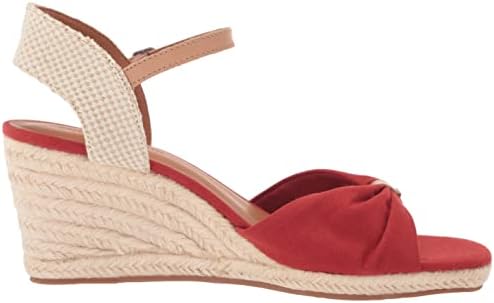 Lucky Brand Women's Macrimay Espadrille Wedge Sandal, Rancho Red, 10 | Image 5