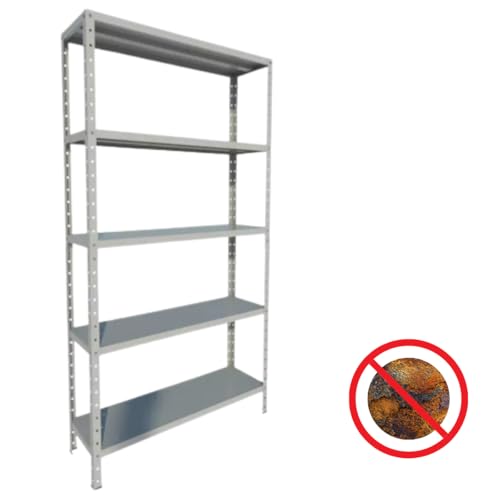 Prateleira de Aço Estante Industrial Armário 190 cm Galvanizada