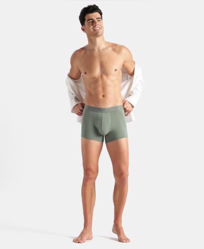 Image of Jockey IC25 Men Tencel Micro Modal Cotton Elastane Stretch Solid Trunk with Natural StayFresh Properties