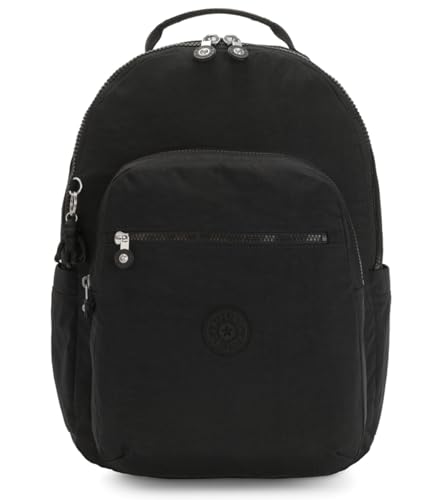 Kipling Seoul, Zaino Unisex - Adulto, Black Noir, Taglia Unica