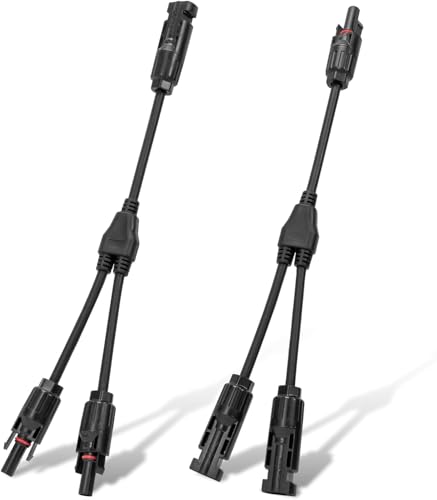 CELANO MC4 Solar Y Branch Connectors – 1 Pair (M/FF and F/MM) PV Cable Adapter with Tool Kit for Parallel Solar Panel Connection