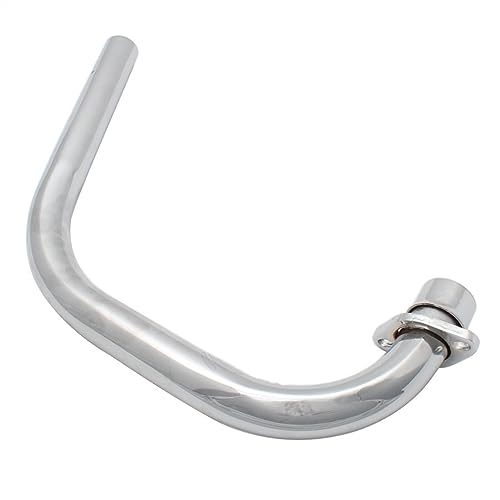 ZAPORA Moto Échappement Moyen Lien Tuyau sans Lacet Adaptateur D'échappement Vintage Rétro Connecteur pour CG125/WY125 CG150 système