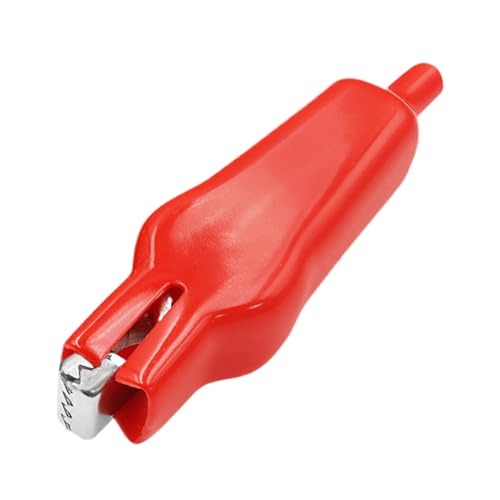 Clip Di Prova Elettrica | Terminali Di Coccodrillo A Molla Da 75 Mm Con Copertura Isolante | 10 Pezzi Dei Morsetti Di Connessione Di Prova Per La Diagnosi Del Veicolo Elettronico Test Di Alimentazione