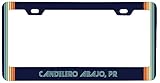 Candelero Abajo Puerto Rico Car Metal License Plate Frame Retro Design