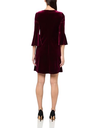 Image of Tommy Hilfiger Women's 3 /4 Bell Sleeve Jewel Neck Sheath Mini Dress