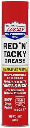 Lucas Oil 10005-60-10PK Red Tacky Grease (10/14Oz)