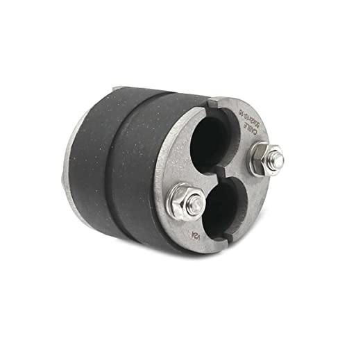WITTKOWARE 50mm Mauerdurchführung (Ringraumdichtung) für Kabel/Rohre (2-fach geteilt 10-16mm)