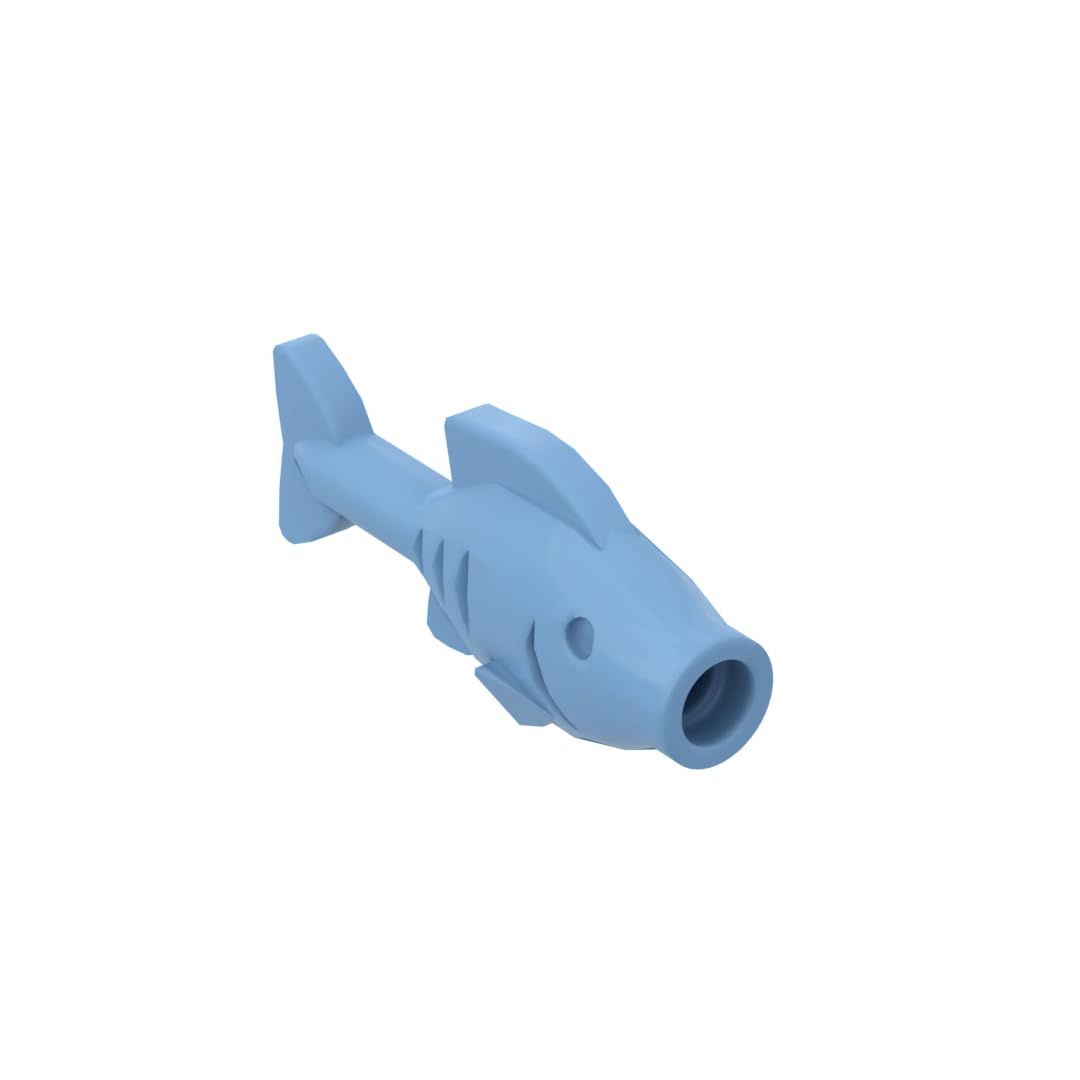 Gobricks Animals Small Fish 50PCS Compatible with Lego 64648 GDS-2120 Classic Bulk Toy MOC Color:Medium Blue 102 โ image 1