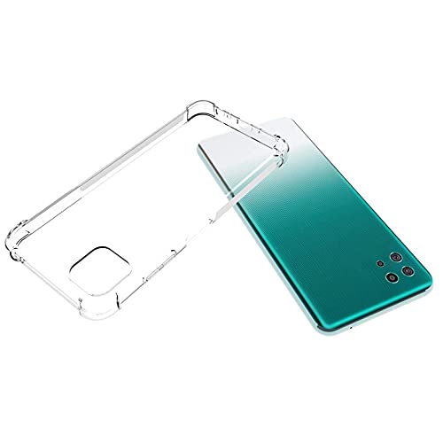 Image of COVERBLACK Silicone Back Cover for Samsung Galaxy F42 5G- Transparent