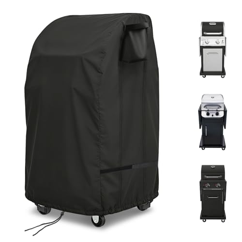 Vercome 24 inch Grill Cover for Nexgrill 720-0864RA 2 Burner Gas Griddle Waterproof BBQ Cover for Megamaster 720-0864MA Char-Broil 463673519P1 Propane Grill with Foldable Side Table (242342)