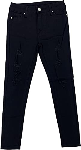 Image of ToBeInStyle Girl's Denim Easy Styling Classic Timeless Everyday Jeans Zip-Up Closure