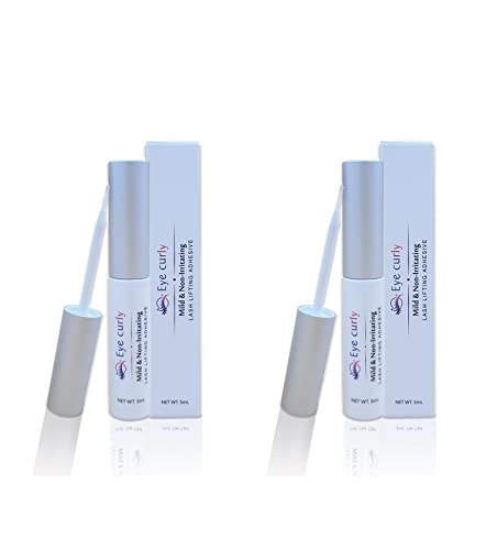 EyeCurly Lash Lifting Glue 5g Eyelash Perming Rod Fix Glue-Strong Hold, Eyelash Lifting Water Soluble Glue for Eyelash Lifting (2PCS)