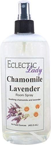 Chamomile Lavender Room Spray (Double Strength), 16 Ounces, No Artificial Colors, Parabens, or Preservatives - Fragrant Aromatic Room Mist For Home, Room, Office
