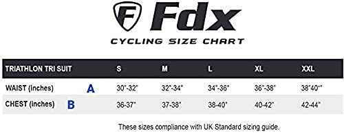 Foto von FDX Triathlonanzug Herren - Schnell trocknend, atmungsaktiv, ärmellos, TriSuit zum Schwimmen, Radfahren, Laufen, Duathlon - Einteiliger Camo Bodysuit Fahrrad, Rennrad, Radfahrerkleidung (Blau-S)