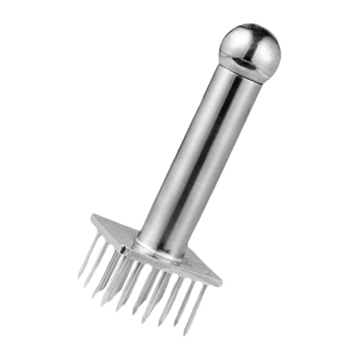 Gatuida Inteneritore Carne con Aghi in Acciaio Martello Antiscivolo per Pollo Manzo e Maiale Strumento Professionale per Ammorbidire e Migliorare la Cottura