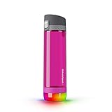 El cuerpo de la botella de plástico Tritan sin BPA, a prueba de roturas y olores cuenta con un lazo de transporte que hace que sea fácil de llevar sobre la marcha.