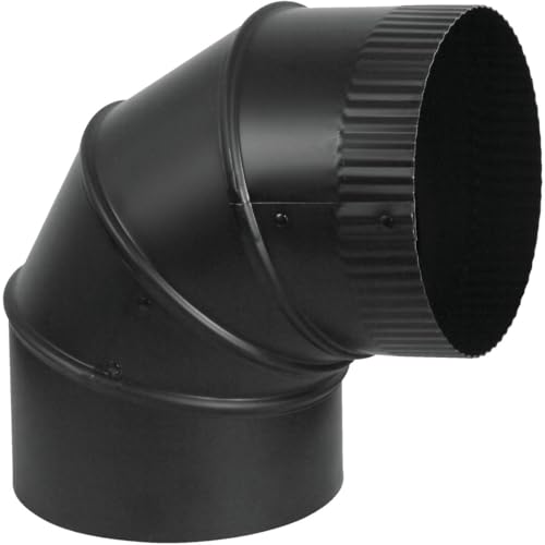 UNITED STATES HDW BM0015 7" Adjustable Elbow, Black