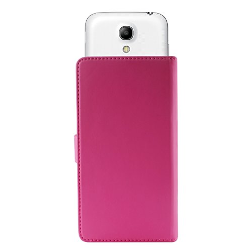 Puro - Universal uniwallet3pnkm - Protective Folio Adjustable (Up To 4.3 "), with 3 compartments for Credit Card and Notes Slot - Pink - Image 4