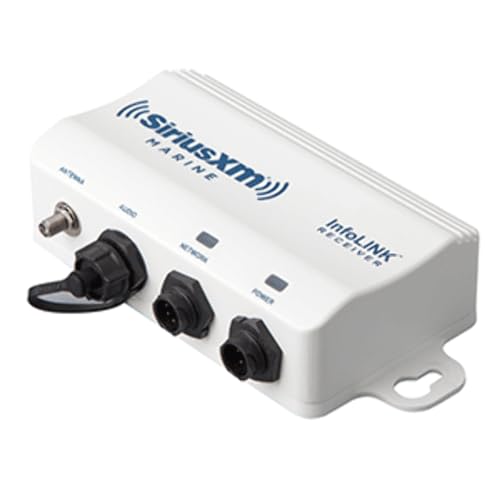 Raymarine E70499, SR200 SiriusXM InfoLINK Receiver, White, Small