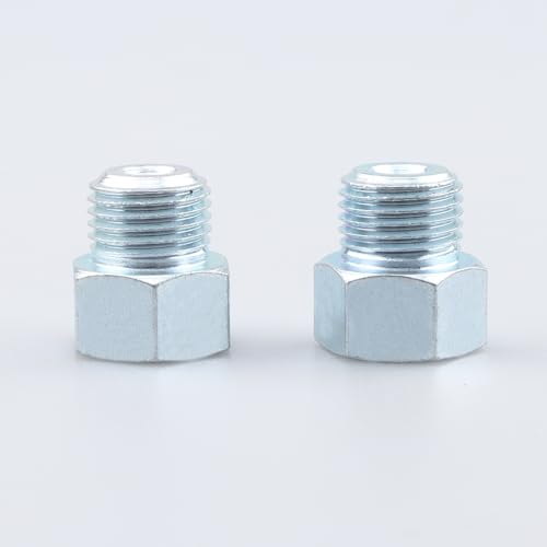 Image of AC PERFORMANCE 1 /2x20 Inverted to 9 /16x18 Male Fittings Zinc Steel 2PCS
